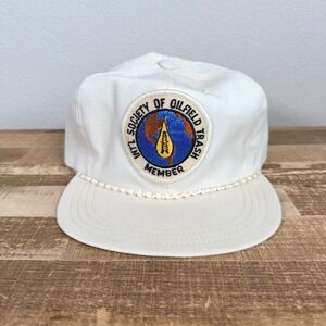 Town Talk Strapback Hat Cream‎ International Society of Oilfield Trash Rope Cap